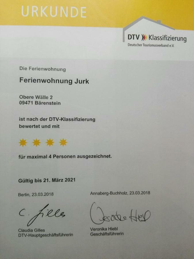 Ferienwohnung Jurk Bärenstein Exterior foto